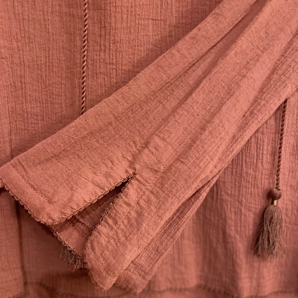 Free People On The Island Crochet Blouse Sz Small - Picture 6 of 9